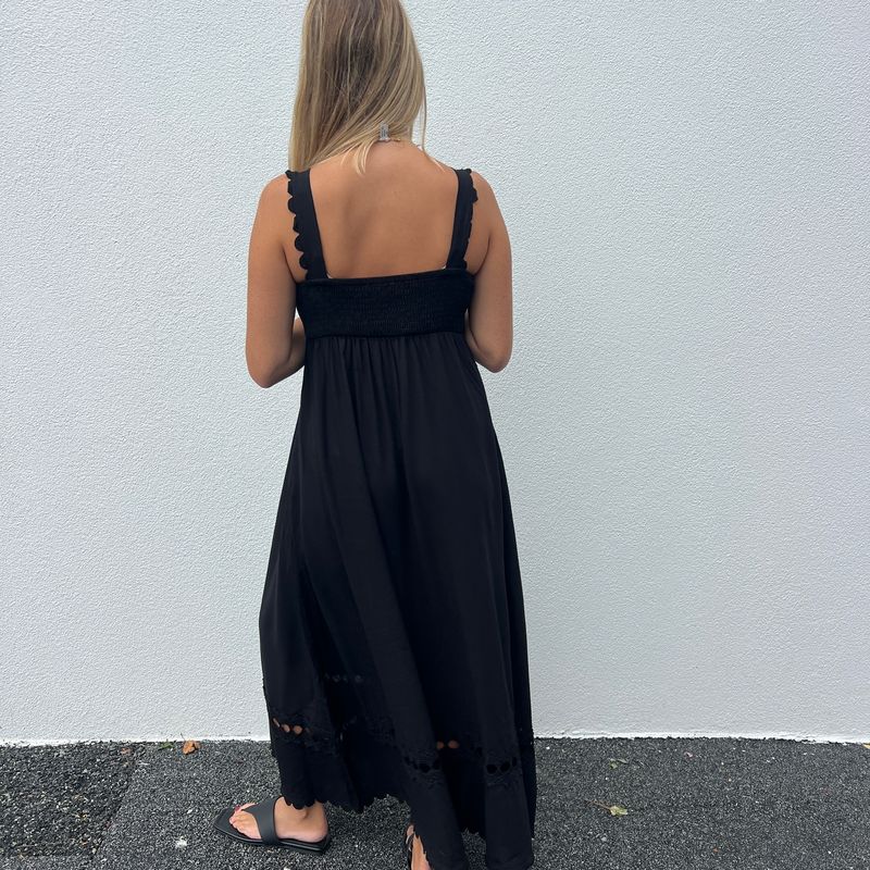 Allegra Maxi Dress - Black