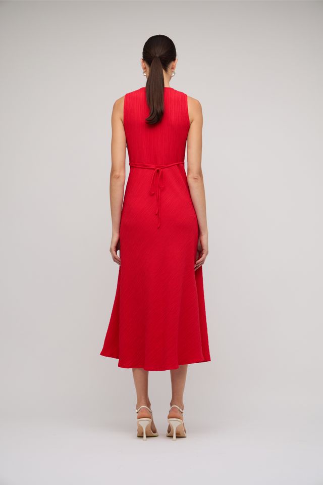 Amira Bias Midi Dress