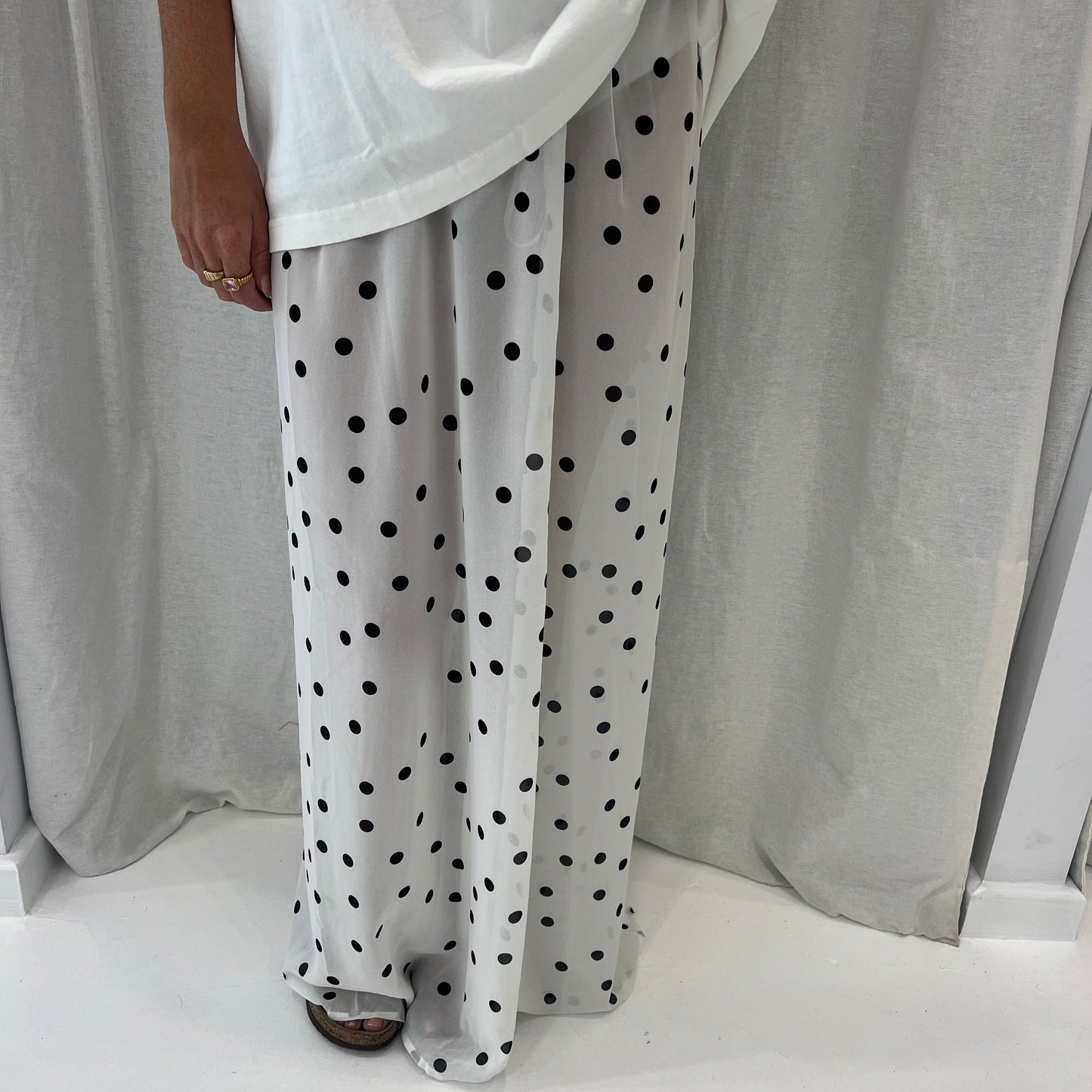 Luna Sheer Polka Dot Skirt