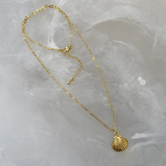 Clam Necklace - Gold