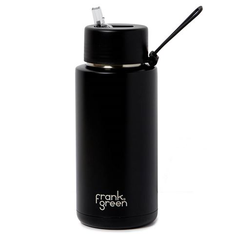 Frank Green - Black Straw Bottle 1L