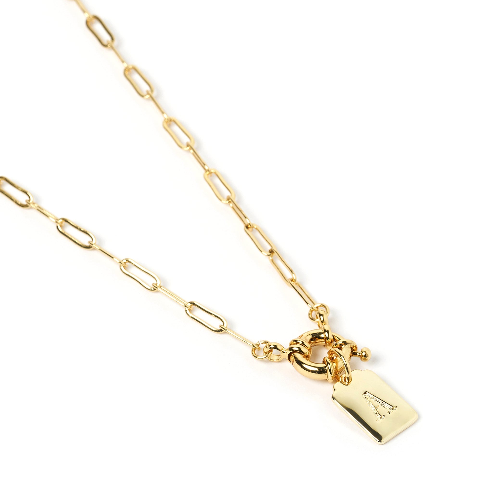 Letter Gold Pendant Necklaces