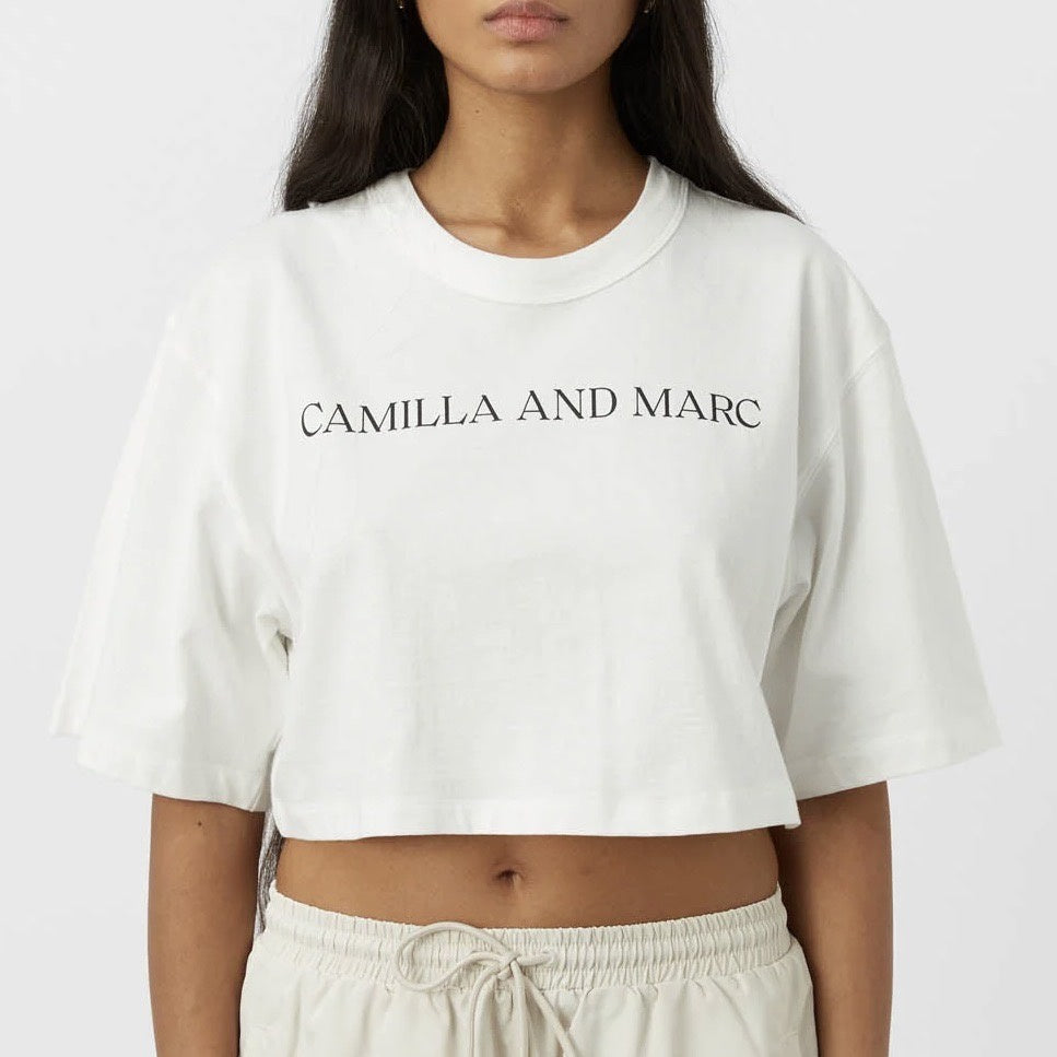 Pierre Cropped Tee - Soft White
