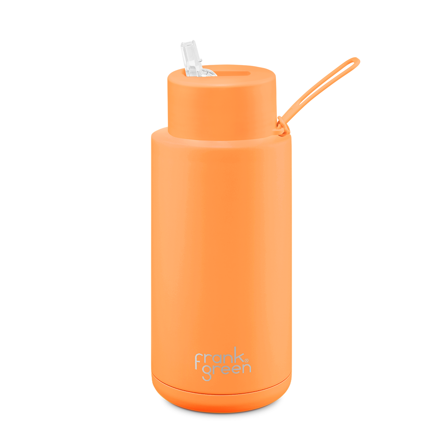 Frank Green - Straw Bottle Neon Orange 1L
