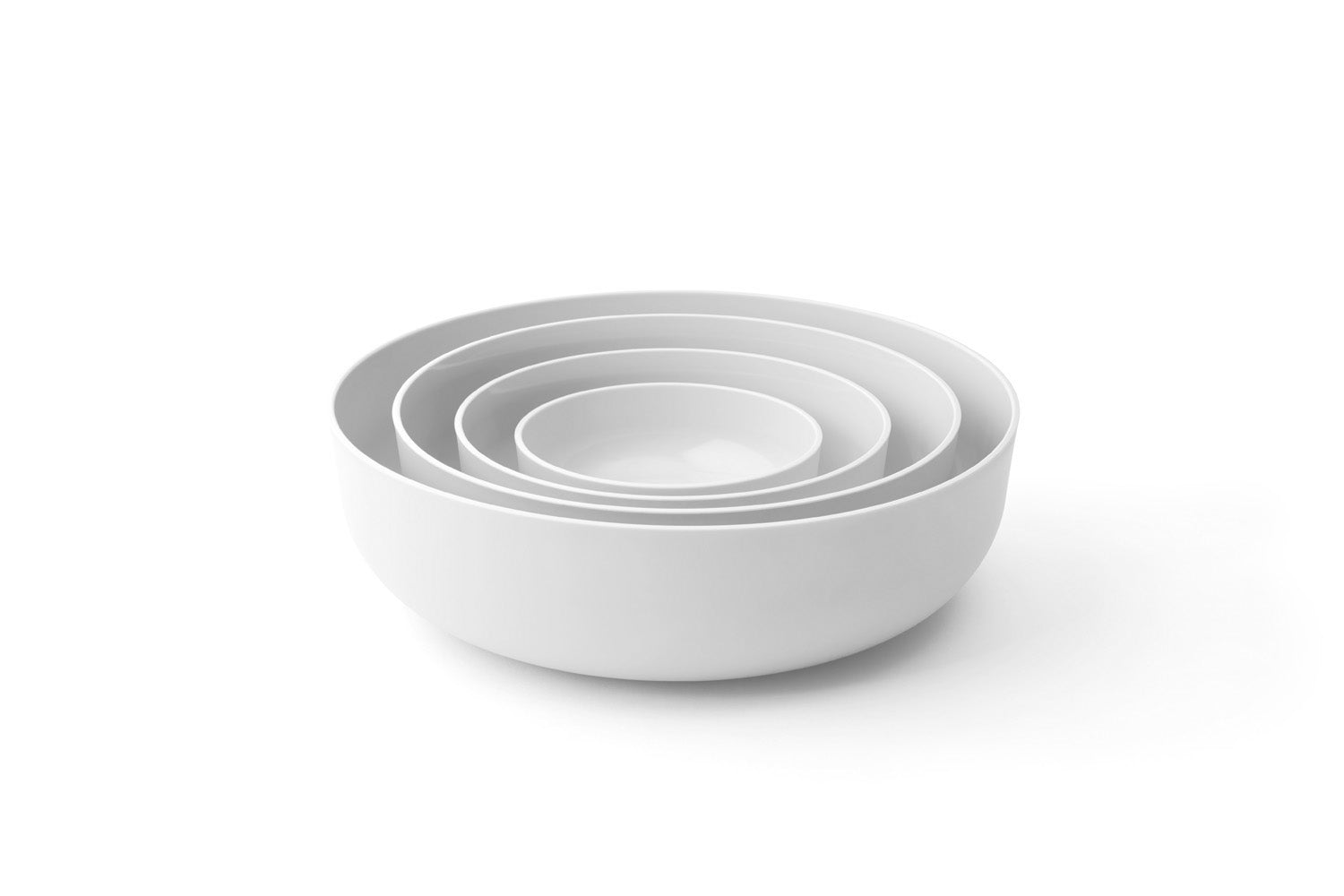 Nesting Bowl Sets - White Salt
