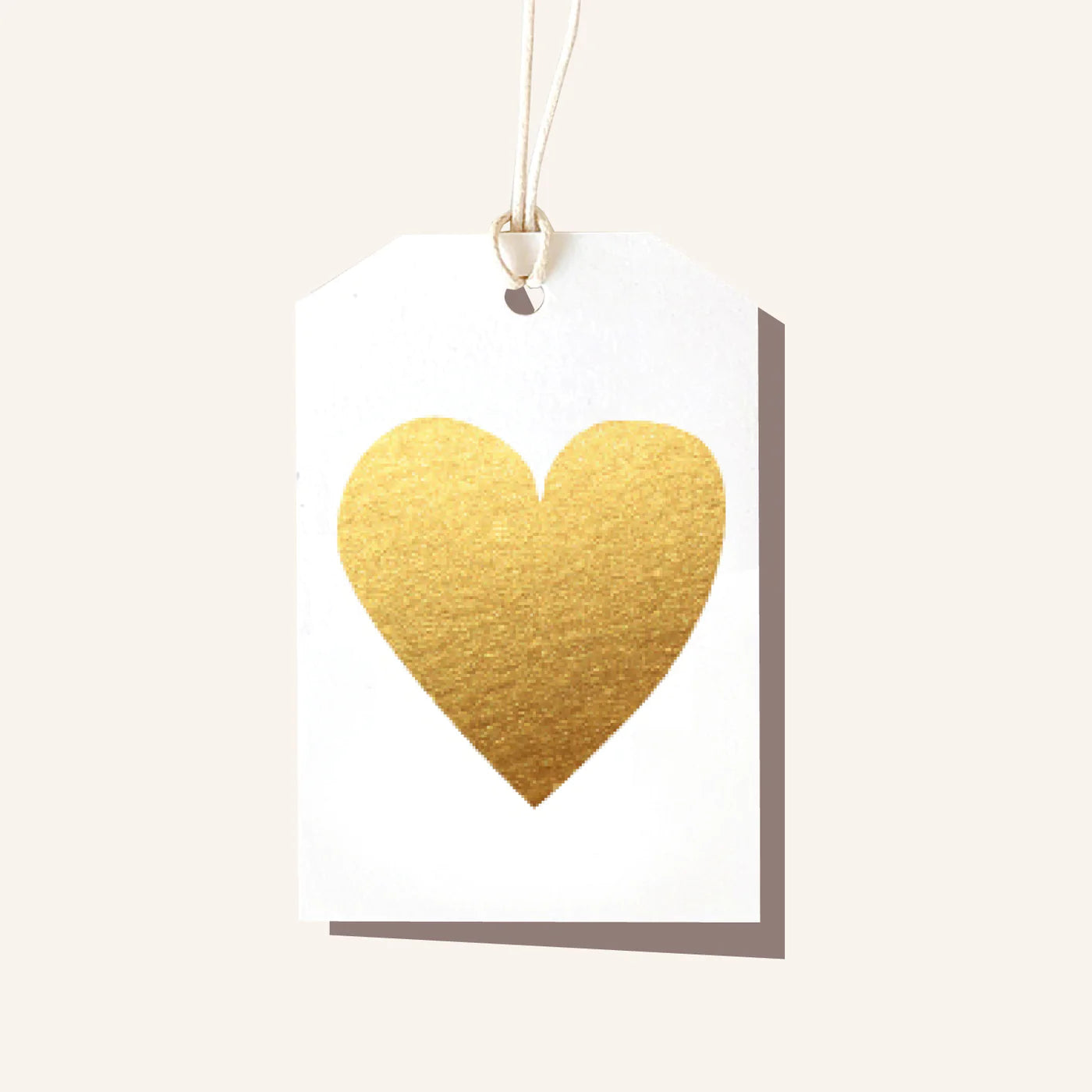 Gift Tag- Gold Heart