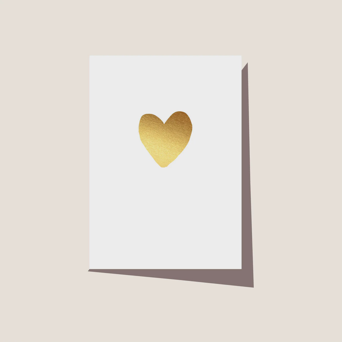 Greeting Card - New Gold Heart