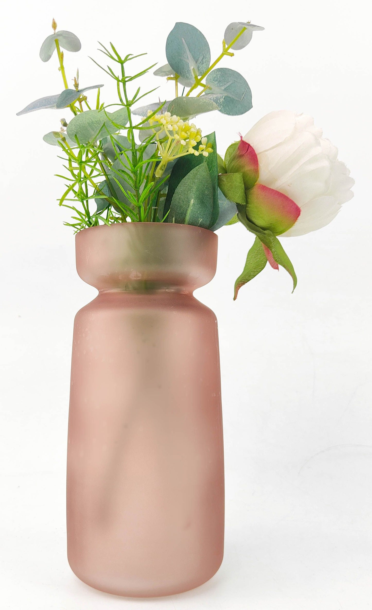 Jude Frosted Vase - Rose