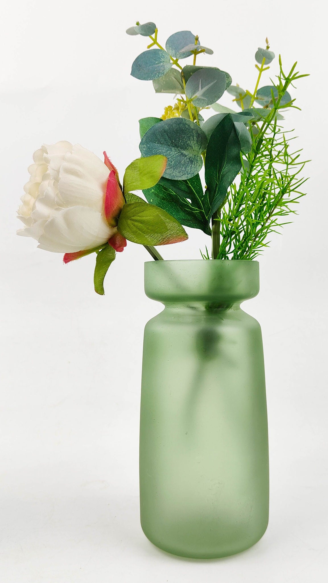 Jude Frosted Vase - Sage